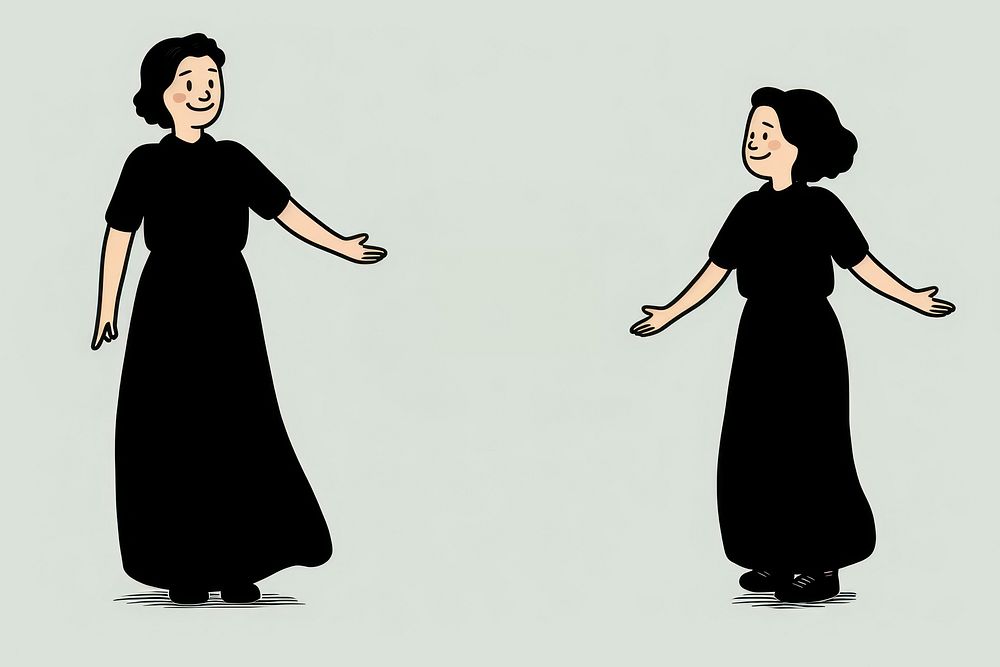 Mother silhouette cartoon adult. AI generated Image by rawpixel.