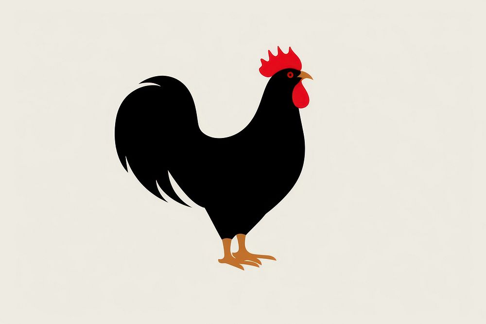 Rooster chicken poultry cartoon. AI generated Image by rawpixel.