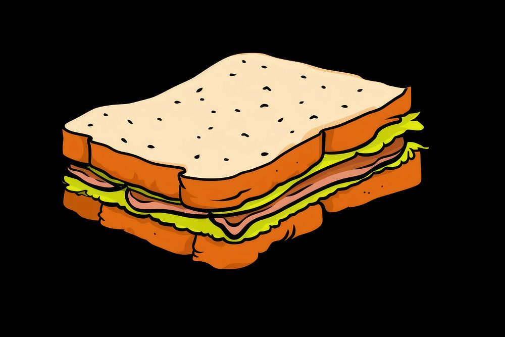 Sandwich bread food hamburger. AI generated Image by rawpixel.