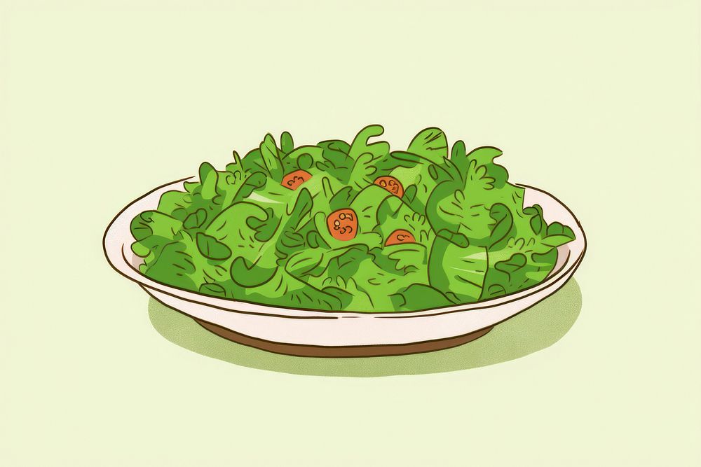 Salad vegetable plant food. AI generated Image by rawpixel.