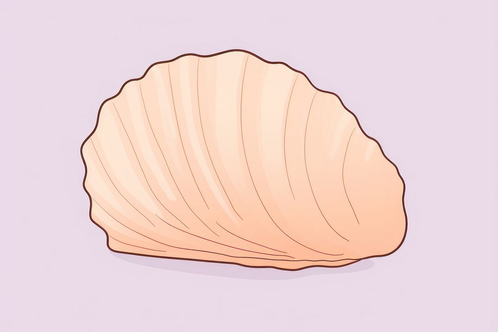Shell clam invertebrate shellfish. AI generated Image by rawpixel.
