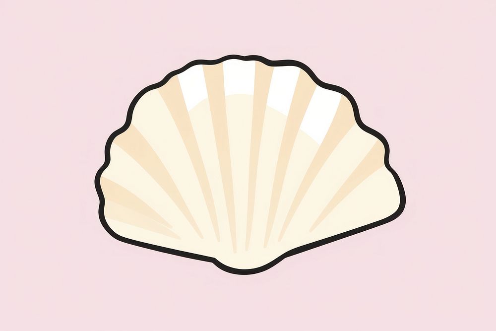 Shell seashell clam invertebrate. AI generated Image by rawpixel.