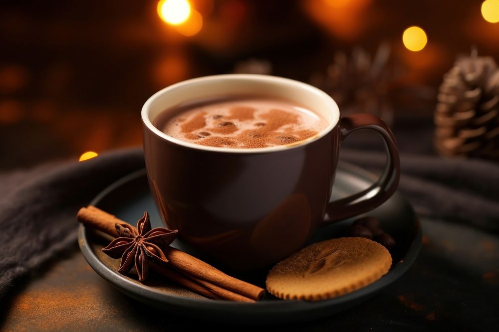 Hot chocolate food cup dessert. AI generated Image by rawpixel.