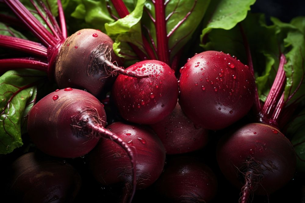 Beetroots food vegetable radish. AI generated Image by rawpixel.