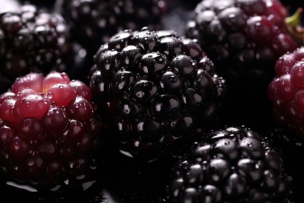 Blackberries food blackberry fruit. AI generated Image by rawpixel.