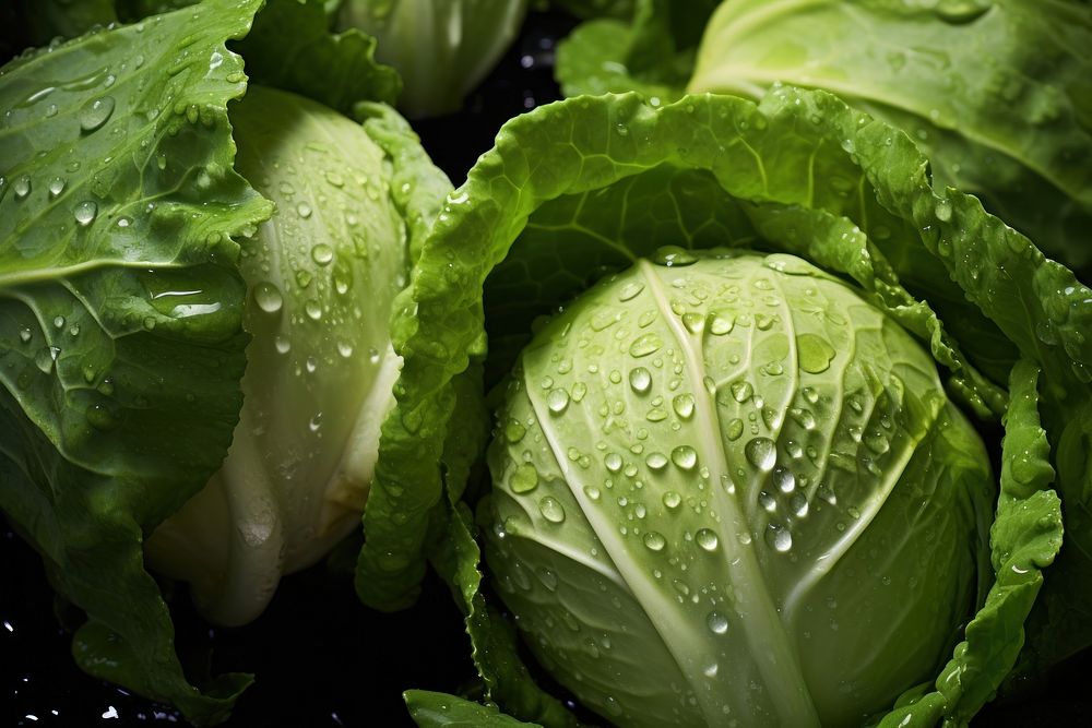 Cabbages food vegetable plant. AI generated Image by rawpixel.