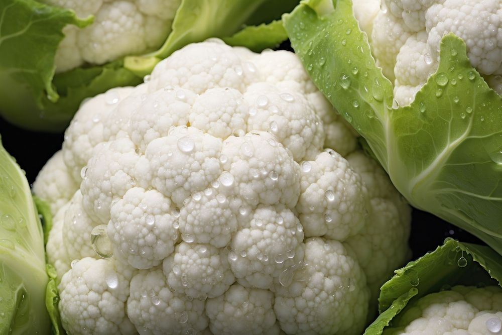 Cauliflowers food vegetable plant. AI generated Image by rawpixel.