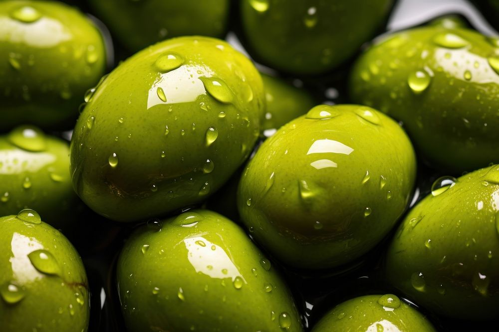 Green olives food fruit plant. AI generated Image by rawpixel.