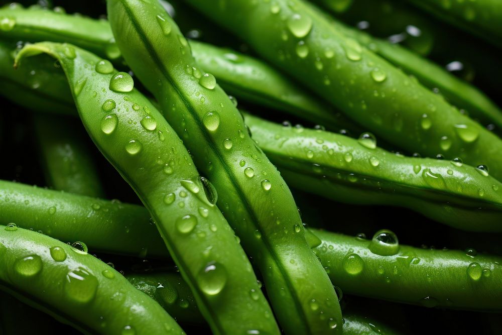 Green beans food vegetable plant. AI generated Image by rawpixel.