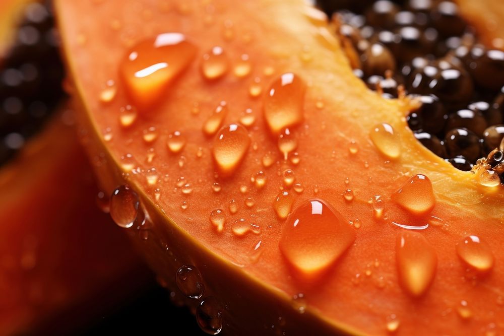 Papaya food fruit wet. AI generated Image by rawpixel.