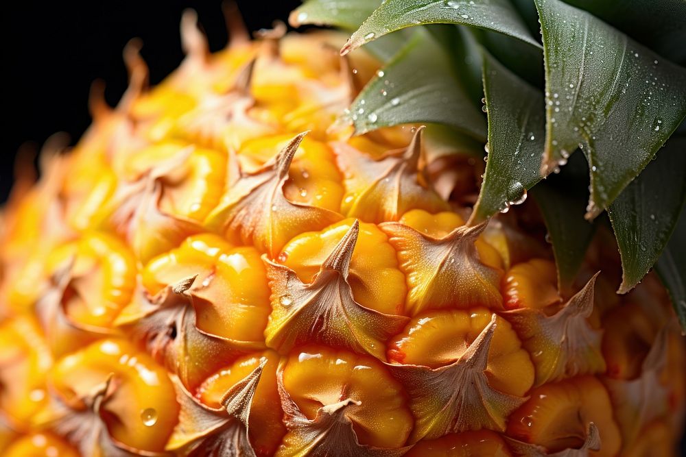 Pineapple food plant fruit. AI generated Image by rawpixel.