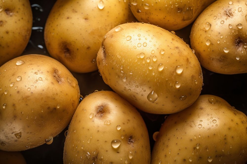 Potatoes food vegetable plant. AI generated Image by rawpixel.