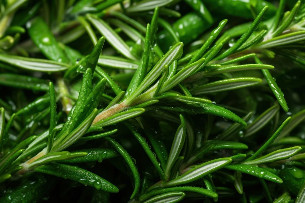 Rosemary plant green herbs. AI generated Image by rawpixel.