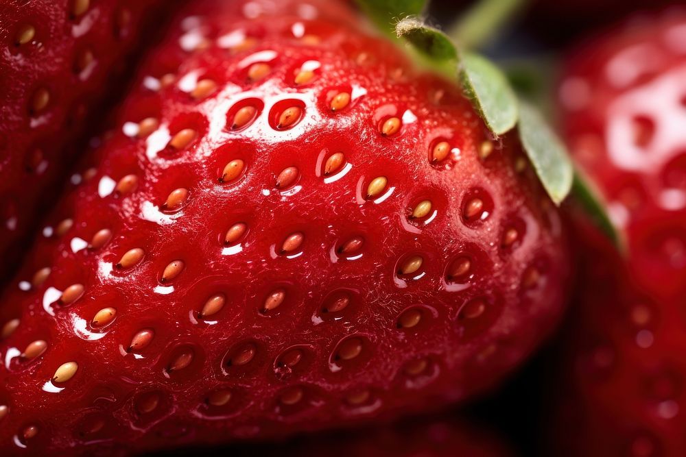 Strawberry food fruit plant. AI generated Image by rawpixel.