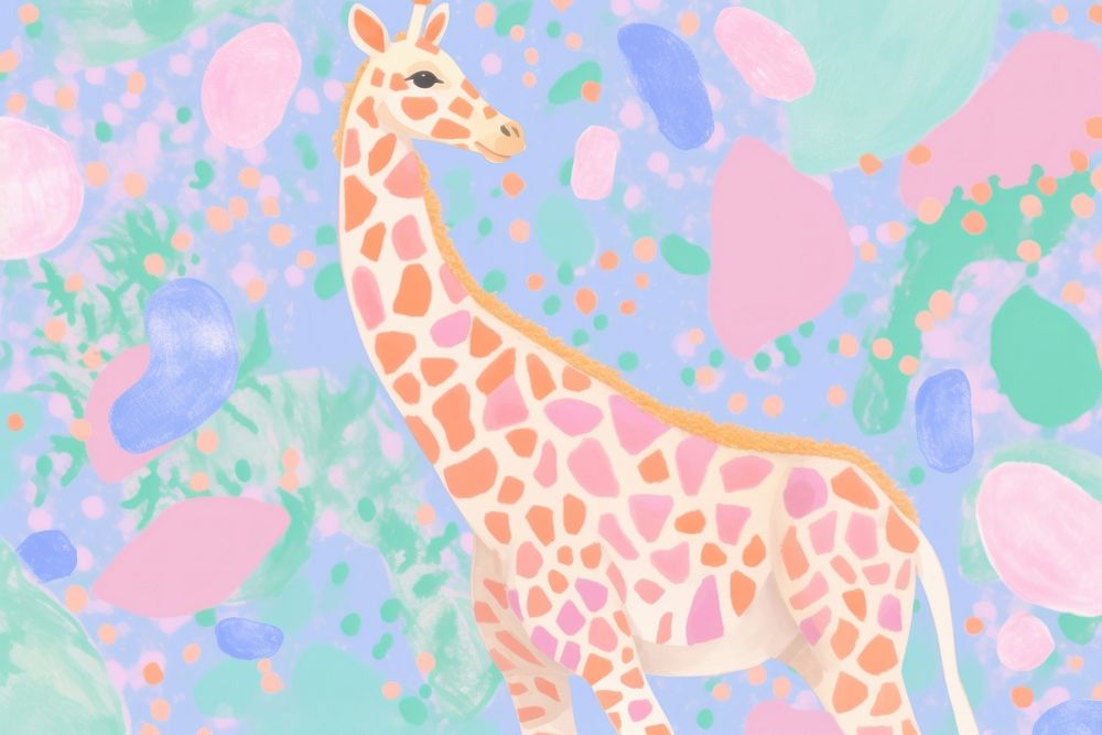 Giraffe kids coloring page vector,  Premium Vector Illustration - rawpixel