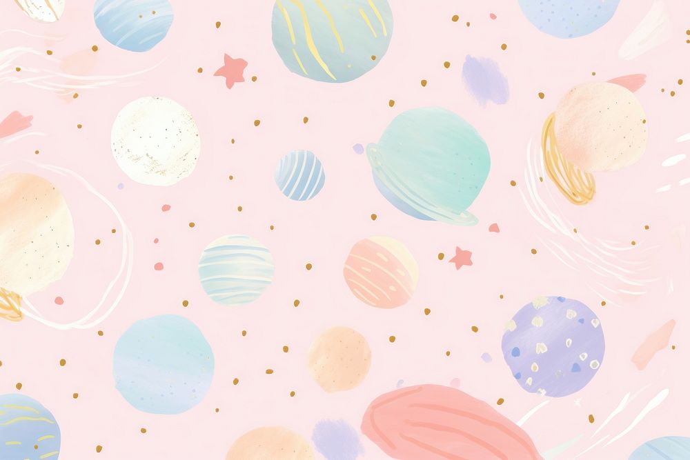 Solar system confetti pattern backgrounds. AI generated Image by rawpixel.