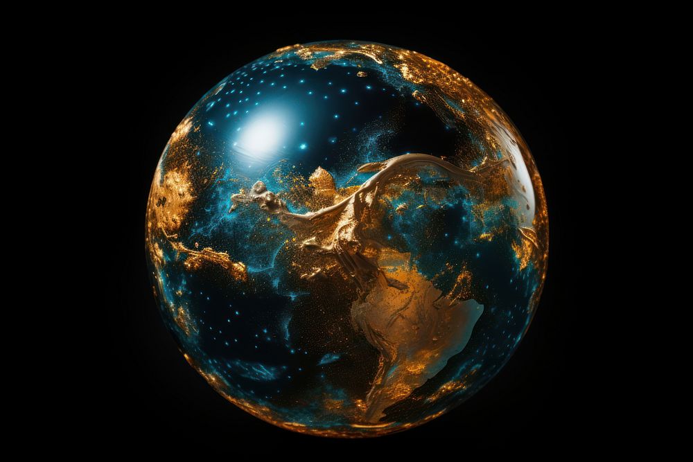 Globe ball astronomy planet space. AI generated Image by rawpixel.