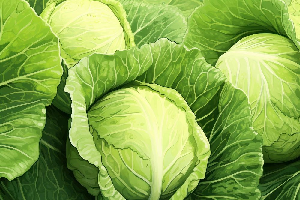 Cabbage food vegetable plant. AI generated Image by rawpixel.