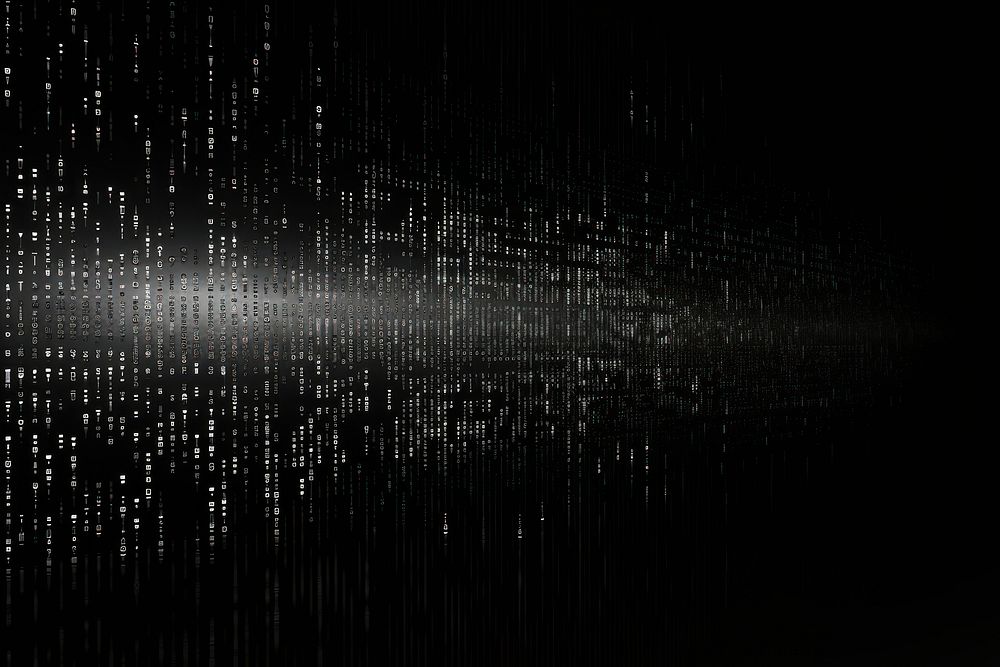 Binary code light night space. AI generated Image by rawpixel.