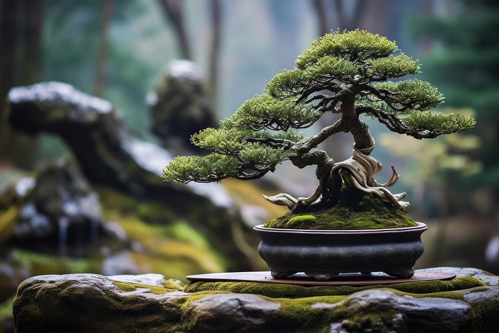 Bonsai plant tree day. AI generated Image by rawpixel.