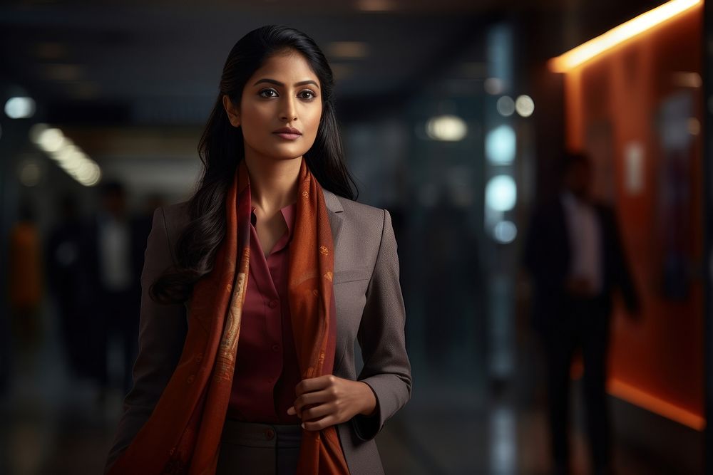 Business Indian woman portrait blazer adult. AI generated Image by rawpixel.