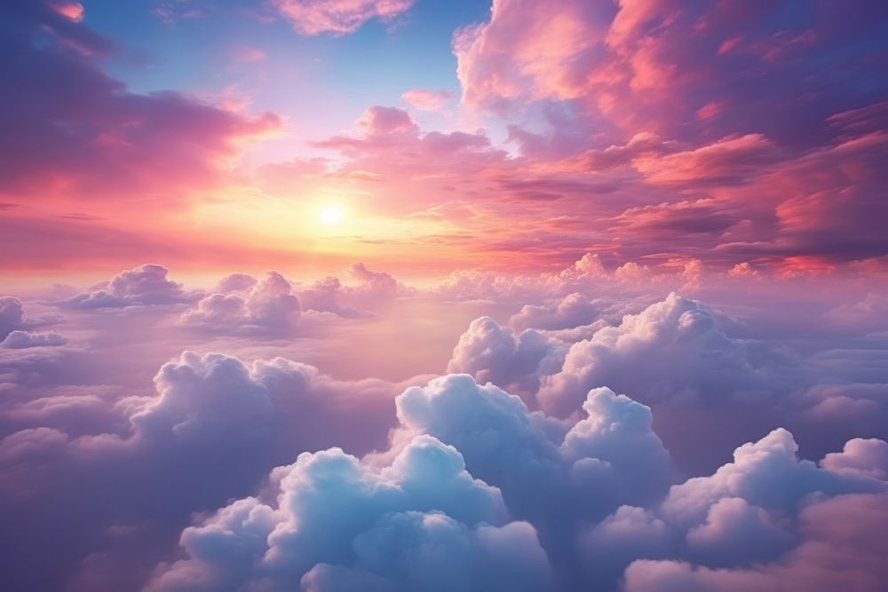Ethereal sky outdoors horizon nature. AI generated Image by rawpixel.