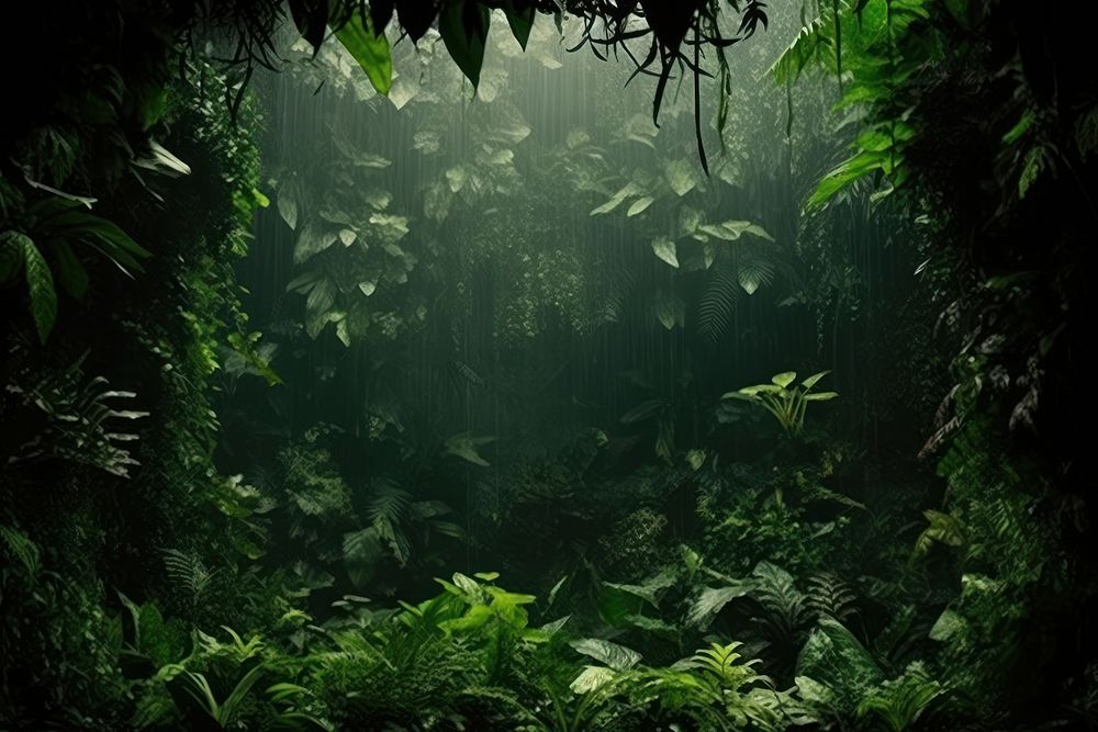 Greenery background vegetation outdoors woodland. AI generated Image by rawpixel.