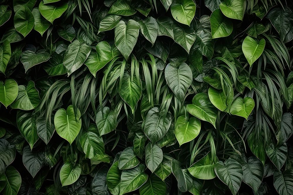Greenery plants background backgrounds leaf monochrome. AI generated Image by rawpixel.