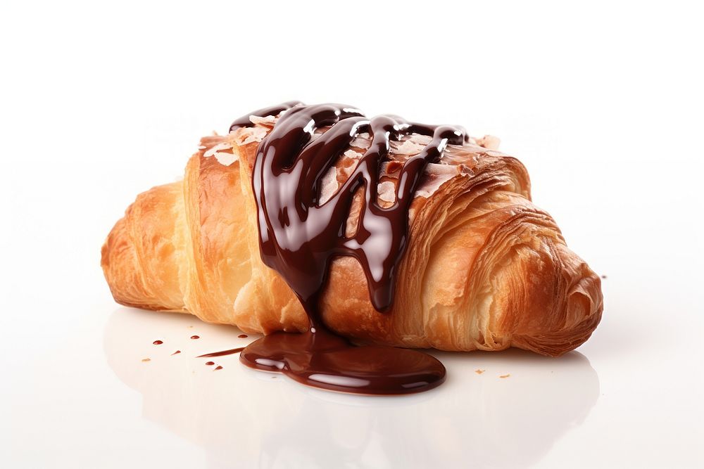 Croissant chocolate bread food. AI generated Image by rawpixel.
