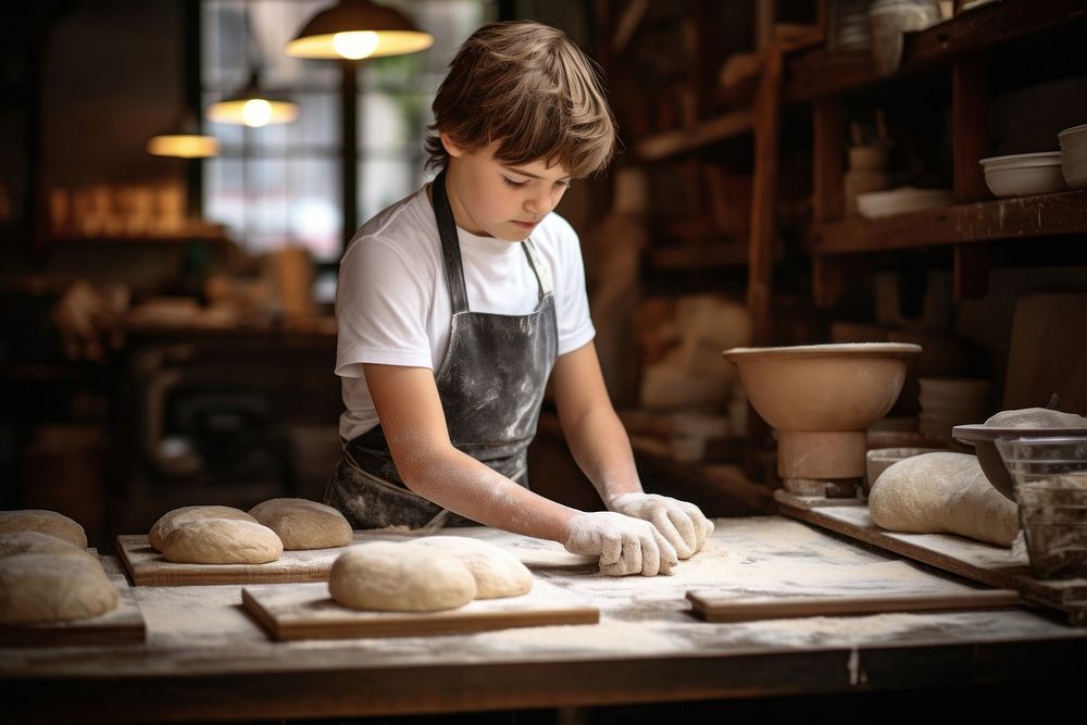 Bakery bread making food. AI generated Image by rawpixel.