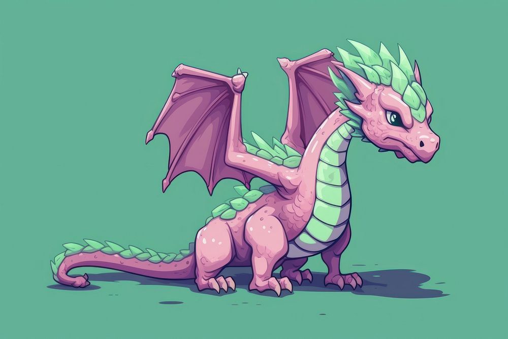Gaming dragon animal creativity. AI generated Image by rawpixel.