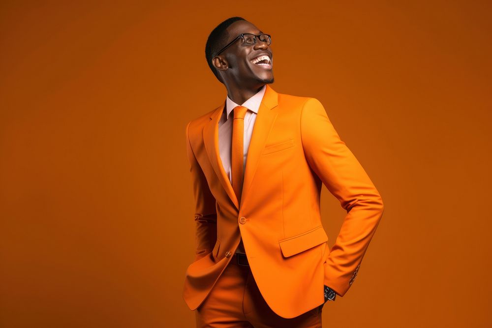African american man adult smile suit. AI generated Image by rawpixel.