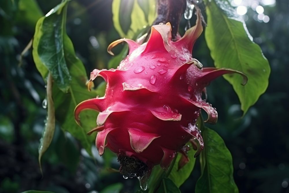 Dragon fruit flower plant petal. AI generated Image by rawpixel.