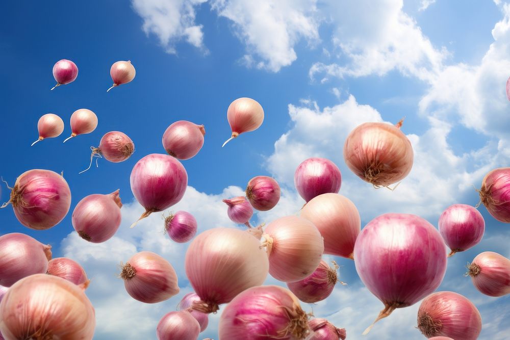 Onions backgrounds balloon cloud. AI generated Image by rawpixel.
