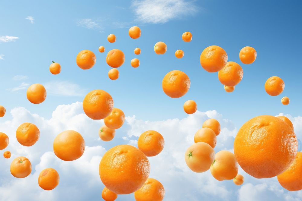 Oranges sky backgrounds outdoors. AI generated Image by rawpixel.