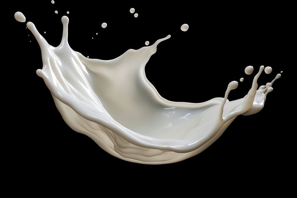 Splashed milk white simplicity splashing. AI generated Image by rawpixel.