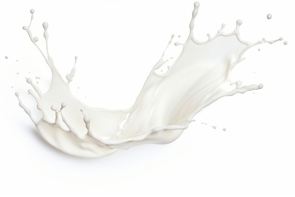 Splashed milk white white background refreshment. AI generated Image by rawpixel.