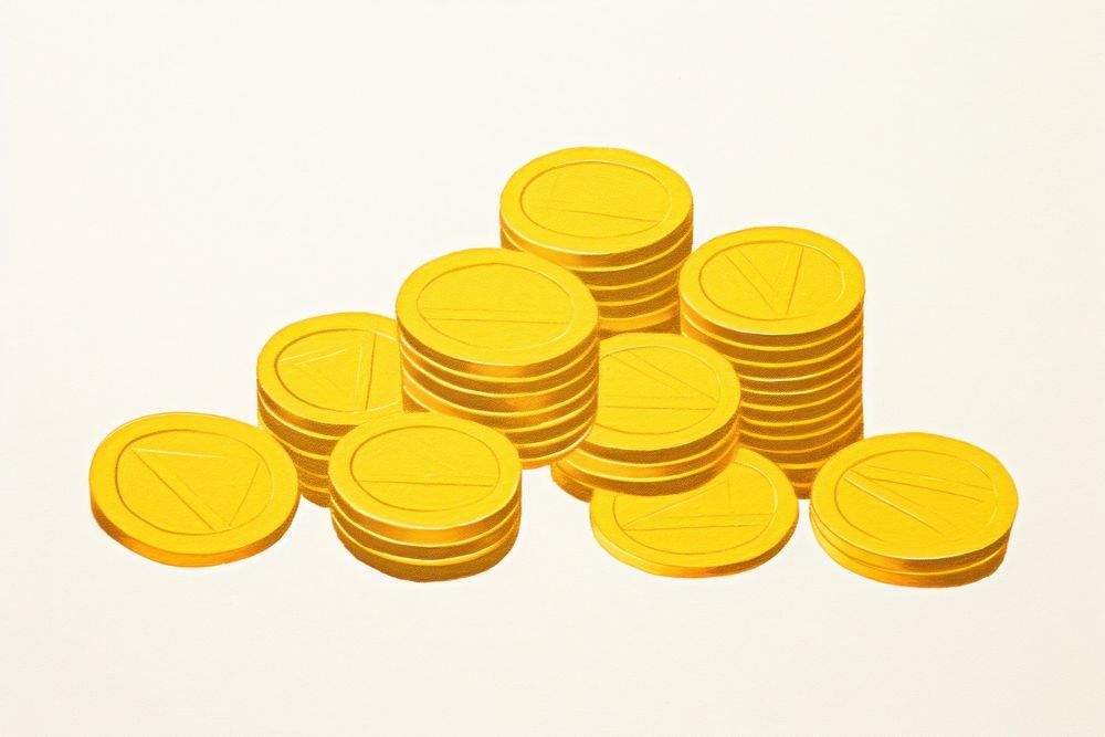 Gold coins seamless money investment medication. AI generated Image by rawpixel.