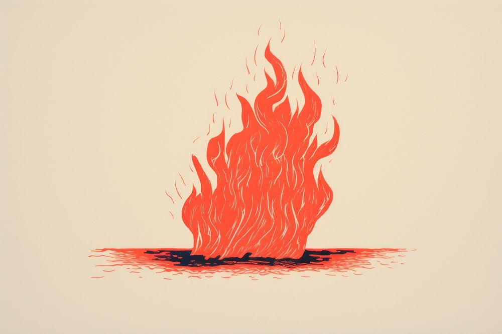 Fire bonfire creativity campfire. AI generated Image by rawpixel.