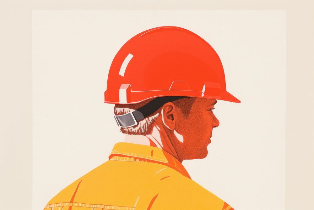 Engineer hardhat helmet firefighter. AI generated Image by rawpixel.