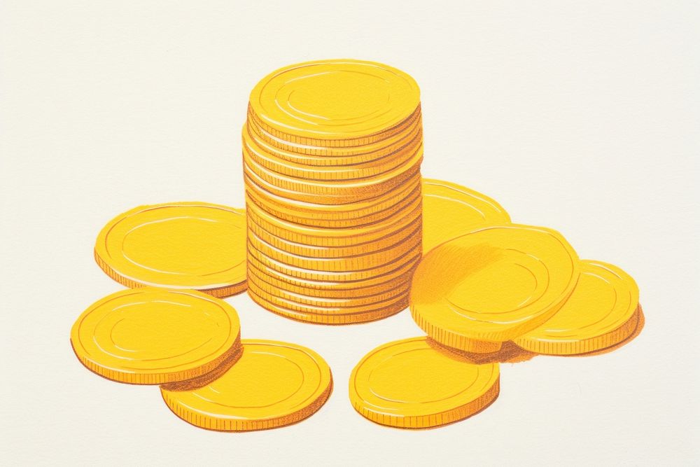 Gold coins seamless money investment currency. AI generated Image by rawpixel.