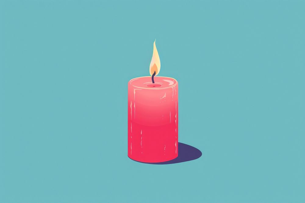 Lighted candel candle fire illuminated. AI generated Image by rawpixel.