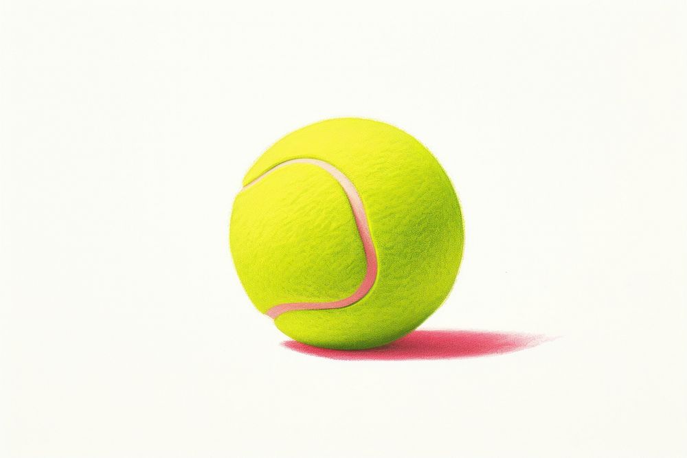 Tennis ball sphere sports circle. AI generated Image by rawpixel.