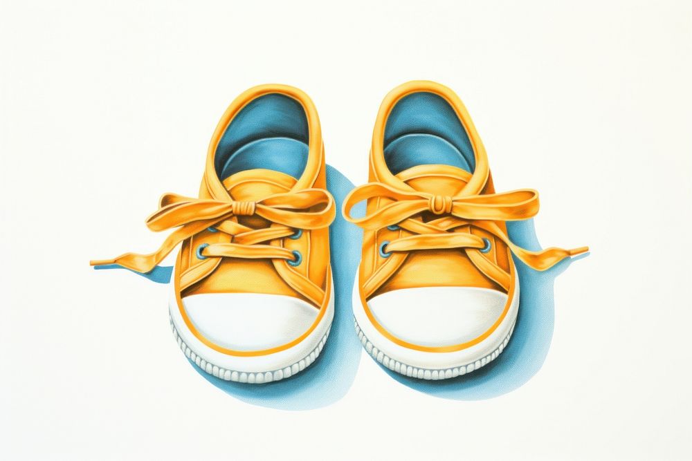 Baby shoes footwear white shoelace. AI generated Image by rawpixel.