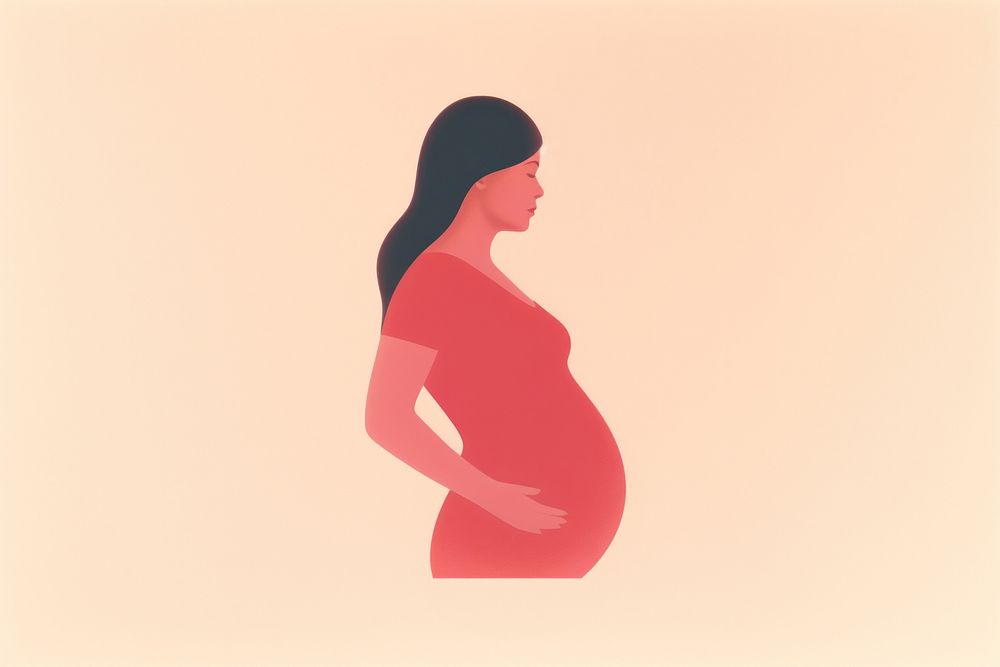 Pregnant woman adult art anticipation. AI generated Image by rawpixel.