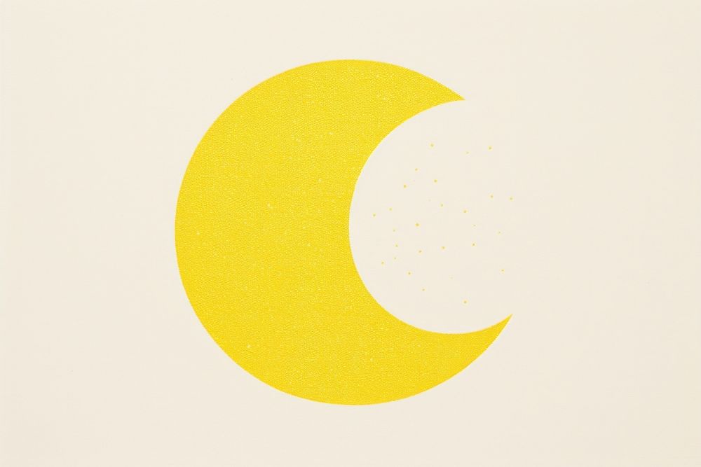 Yellow moon astronomy night art. AI generated Image by rawpixel.
