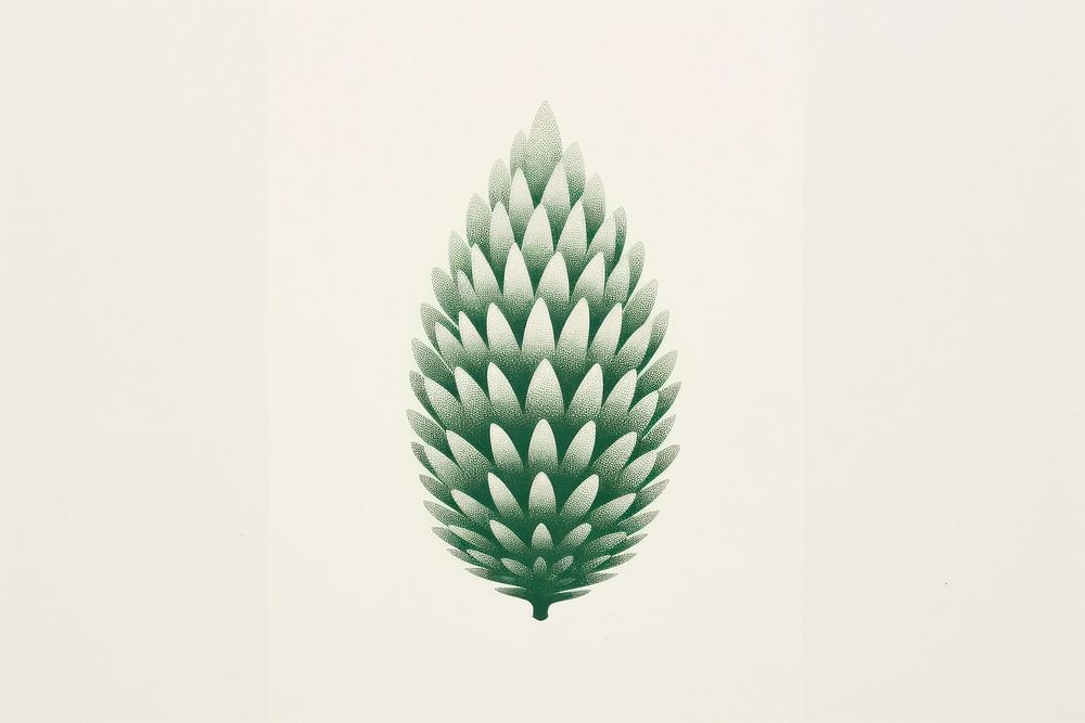 Pine seed art plant leaf. AI generated Image by rawpixel.