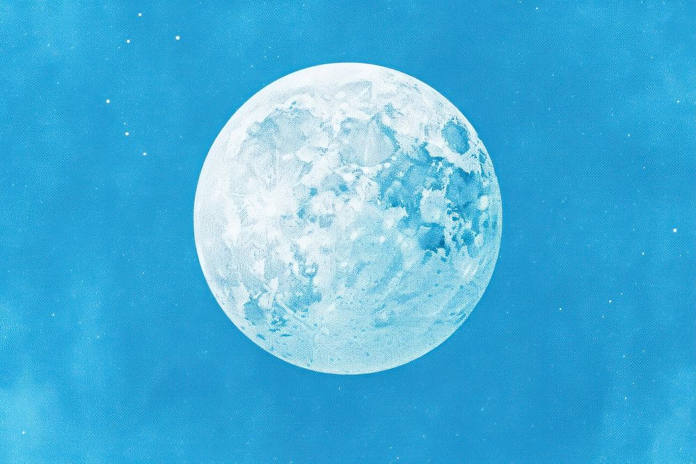 Blue moon backgrounds astronomy outdoors. AI generated Image by rawpixel.