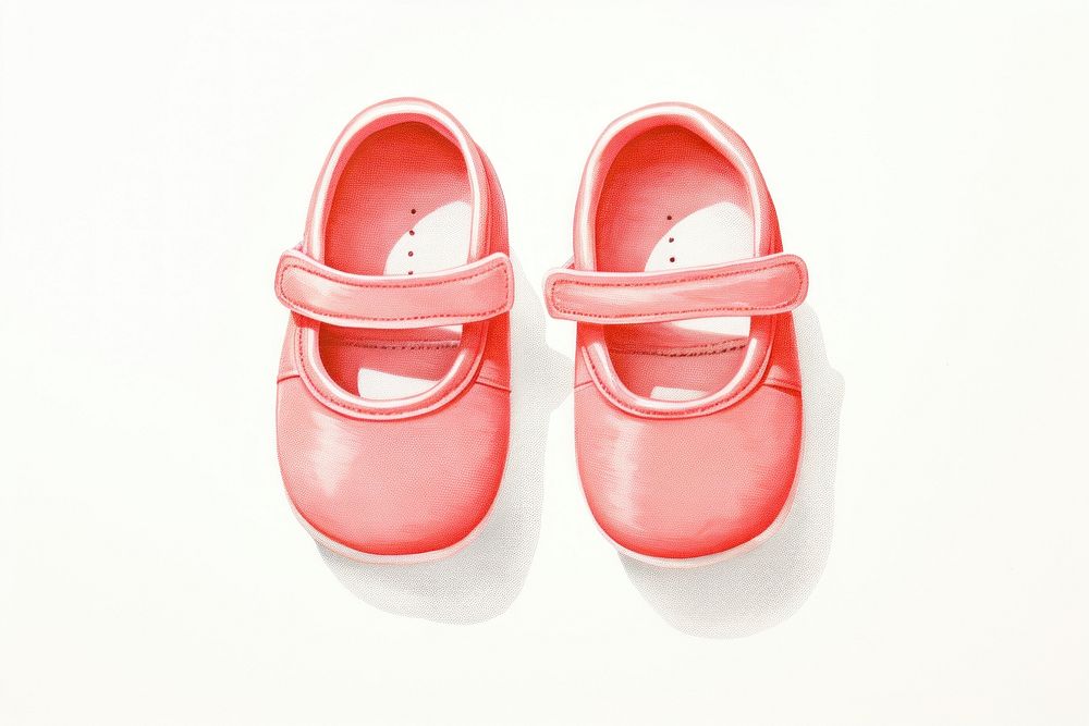Baby shoes footwear white background standing. AI generated Image by rawpixel.
