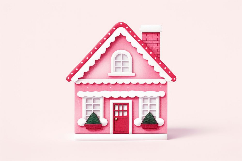 Santa house gingerbread representation confectionery. AI generated Image by rawpixel.